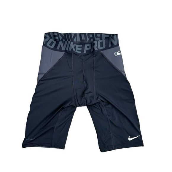 Nike DRI-FIT Pro Baseball Slider Shorts Mens Size XL Black NWOT - Picture 1 of 3
